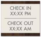 Check-In/Check Out w/ Times