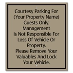 Courtesy Parking For Guests Only