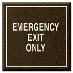Emergency Exit Only