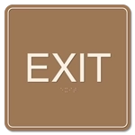 "Exit" Egress Sign - CA Compliant