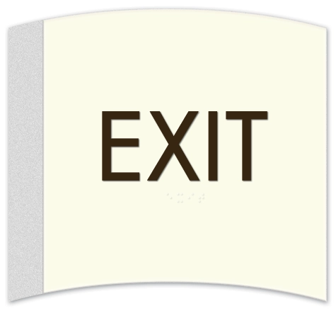 "Exit" Egress Sign - CA Compliant