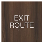 "Exit Route" Egress Sign - CA Compliant