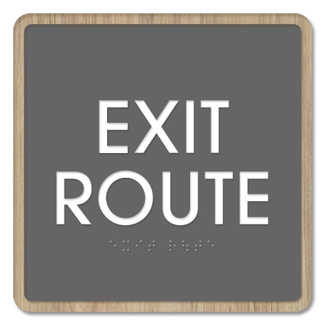 Exit Route - Egress Sign - CA Compliant