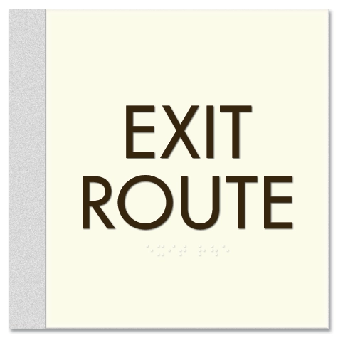 Exit Route - Egress Sign - CA Compliant