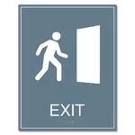 Exit Sign w/ Symbol