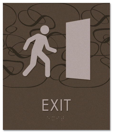 Exit Sign w/ Symbol