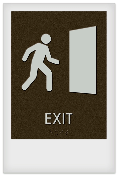 Exit Sign w/ Symbol