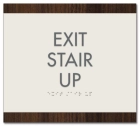 Exit Stair Up - Egress Sign - CA Compliant