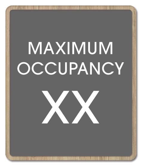 Maximum Occupancy Sign