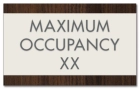 Maximum Occupancy Sign