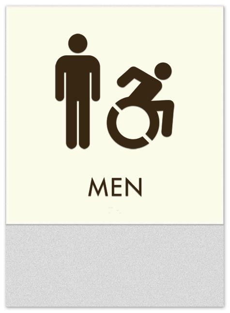 Men Sign w/Male & Dynamic ISA Symbols