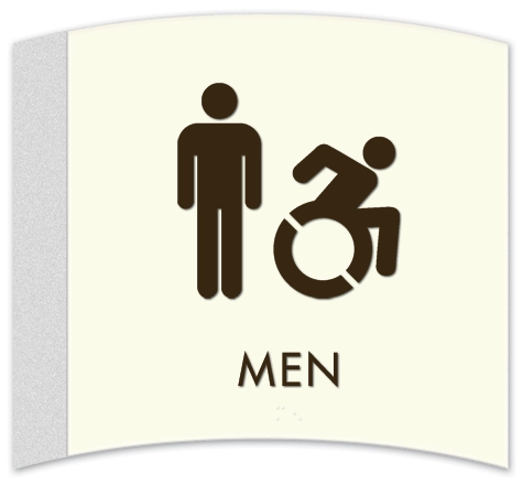 Men Sign w/Male & Dynamic ISA Symbols