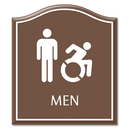 Men Sign w/Male & Dynamic ISA Symbols