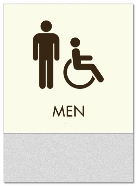 Men Sign w/Male & ISA Symbols