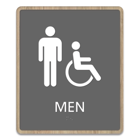 Men Sign w/Male & ISA Symbols