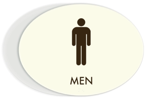 Men Sign w/Male Symbol