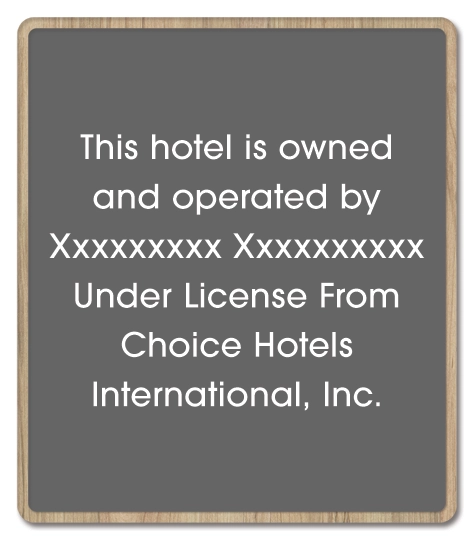 Owner Operator Plaque