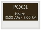 Pool Hours Sign
