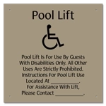 Pool Lift Rules w/ ISA Symbol - Large
