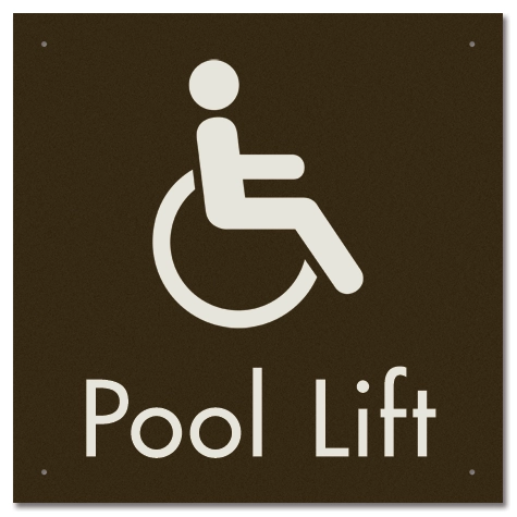 Pool Lift w/ISA Symbol - Large
