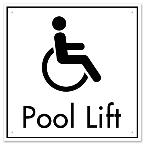 Pool Lift w/ISA Symbol - Large