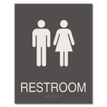 Restroom Sign w/ Unisex Symbols