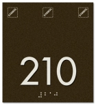 Room Number Sign - Exterior