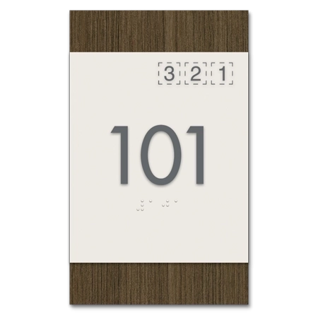 Room Number Sign w/ Symbols - Exterior