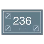 Room Number Sign w/Symbols