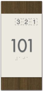 Room Number Sign w/ Symbols