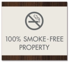 Smoke-Free Property Sign w/Symbol - Exterior