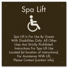 Spa Lift Rules w/ISA Symbol - Large