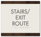 Stairs/Exit Route - Egress Sign - CA Compliant