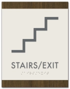 Stairs/Exit Sign w/Symbol