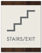 Stairs/Exit Sign w/Symbol - Exterior
