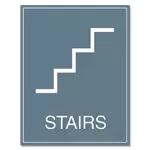 Stairs Sign w/ Symbol