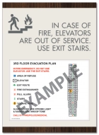 Standard Elevator Evacuation Plans - CA Compliant