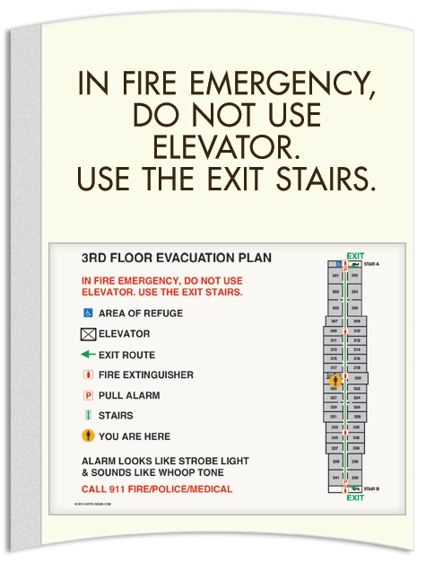 Standard Elevator Evacuation Plans - NYC Compliant