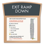 Standard Stairway Evacuation Plans - CA Compliant