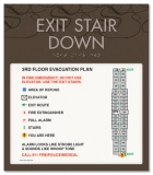 Standard Stairway Evacuation Plans - CA Compliant