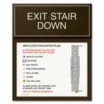 Standard Stairway Evacuation Plans - CA Compliant