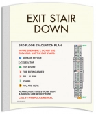 Standard Stairway Evacuation Plans - CA Compliant