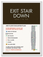 Standard Stairway Evacuation Plans - CA Compliant
