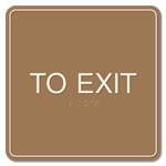 "To Exit" Egress Sign - CA Compliant