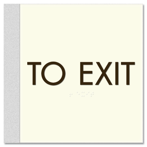 To Exit - Egress Sign - CA Compliant