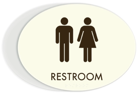 Unisex Restroom Sign
