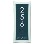 Vertical Room Number Sign w/ Symbols