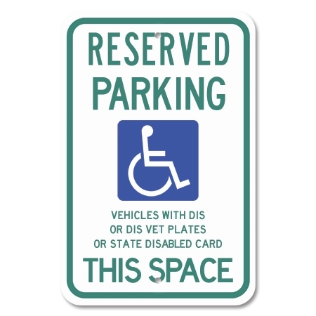 Wisconsin - Reserved Parking w/ISA Symbol