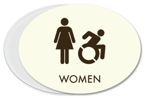 Women Sign w/Female & Dynamic ISA Symbols