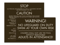  Pool/Spa Signs